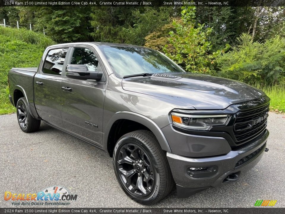 2024 Ram 1500 Limited Night Edition Crew Cab 4x4 Granite Crystal Metallic / Black Photo #4