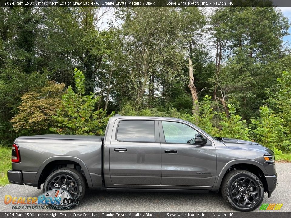 2024 Ram 1500 Limited Night Edition Crew Cab 4x4 Granite Crystal Metallic / Black Photo #5