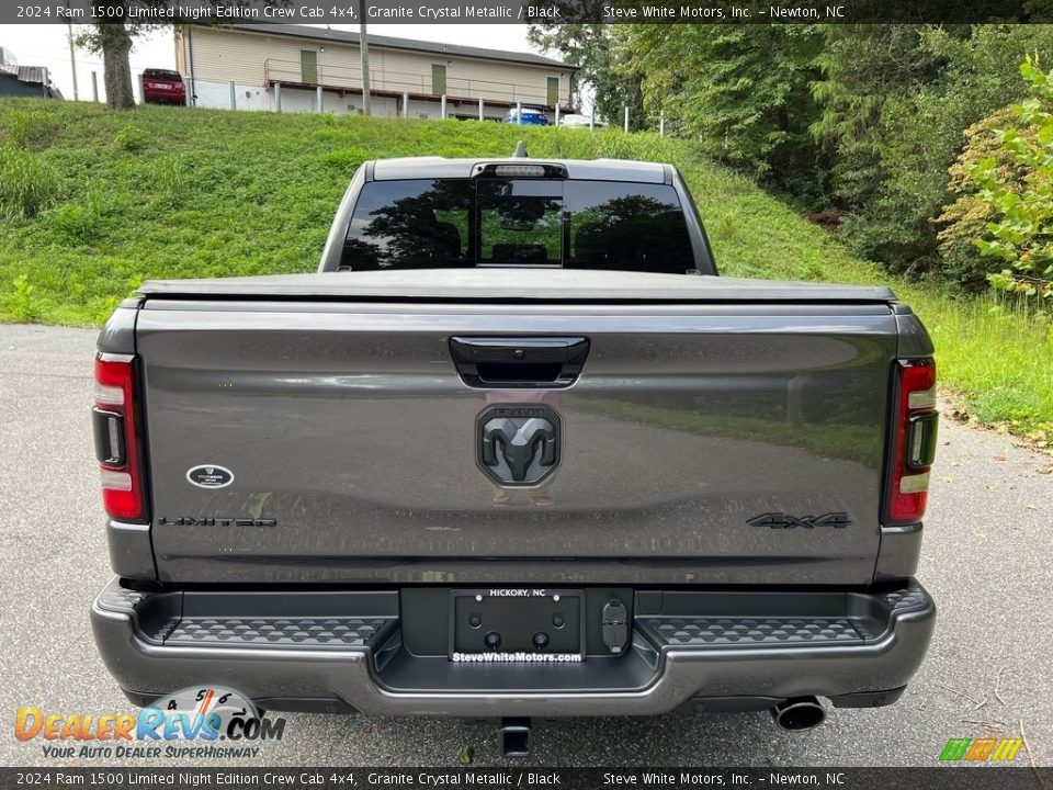 2024 Ram 1500 Limited Night Edition Crew Cab 4x4 Granite Crystal Metallic / Black Photo #7