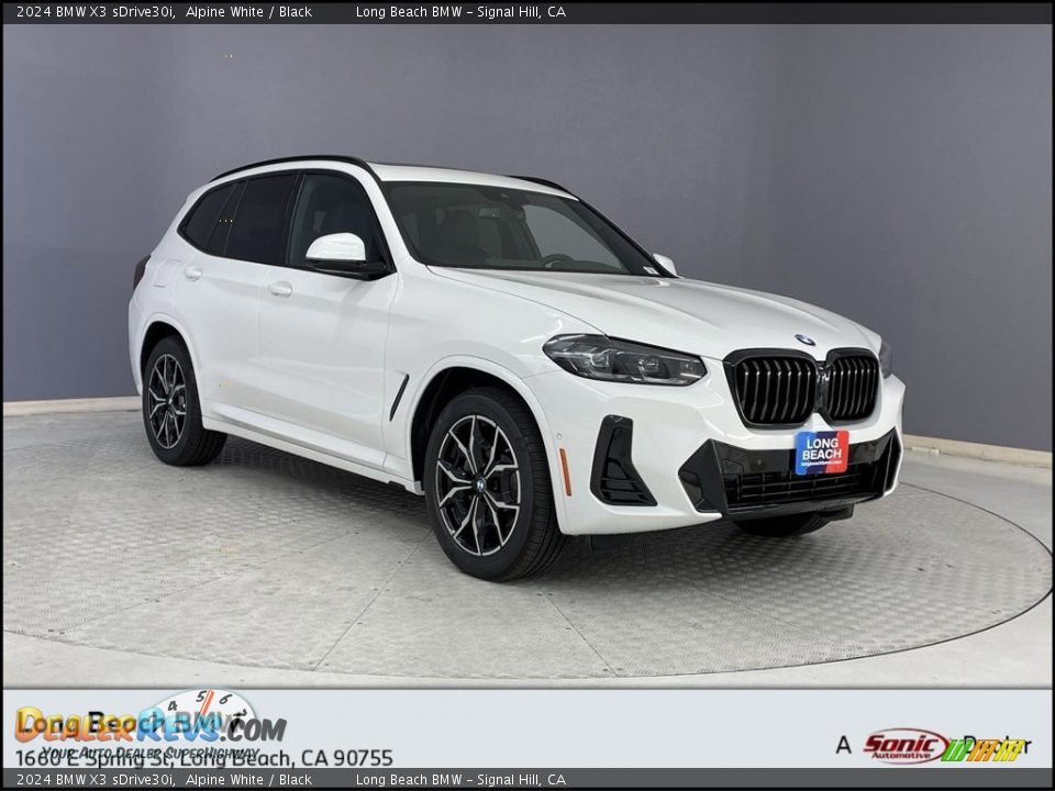 2024 BMW X3 sDrive30i Alpine White / Black Photo #1