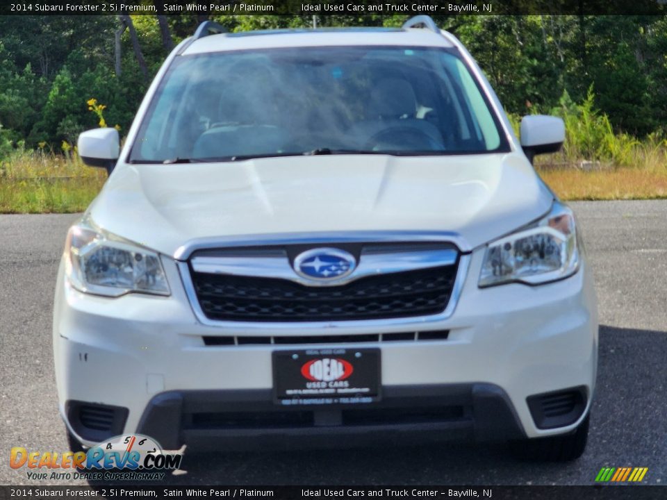 2014 Subaru Forester 2.5i Premium Satin White Pearl / Platinum Photo #3