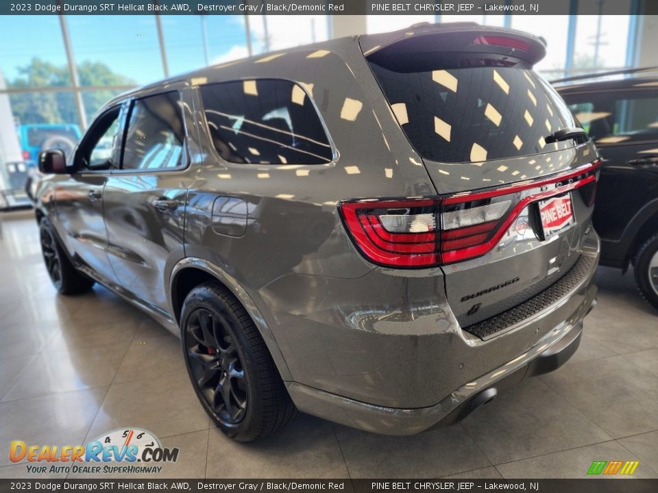 2023 Dodge Durango SRT Hellcat Black AWD Destroyer Gray / Black/Demonic Red Photo #9