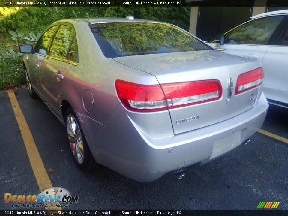 2012 Lincoln MKZ AWD Ingot Silver Metallic / Dark Charcoal Photo #2