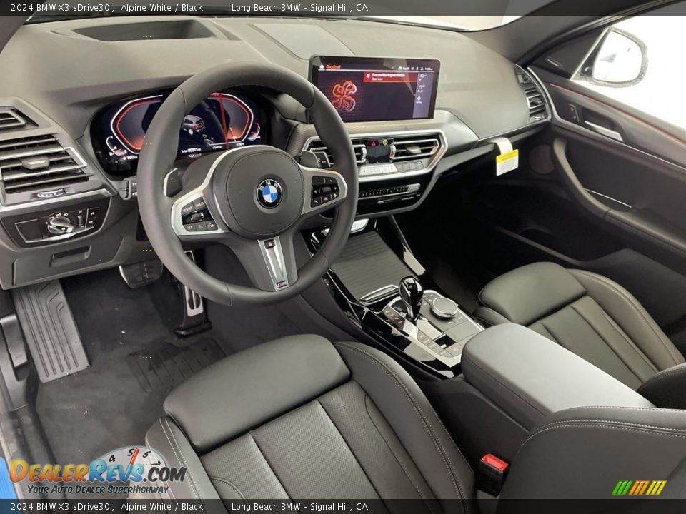 Black Interior - 2024 BMW X3 sDrive30i Photo #12