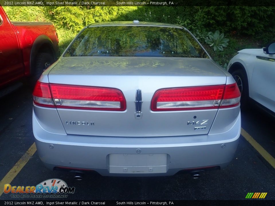 2012 Lincoln MKZ AWD Ingot Silver Metallic / Dark Charcoal Photo #3