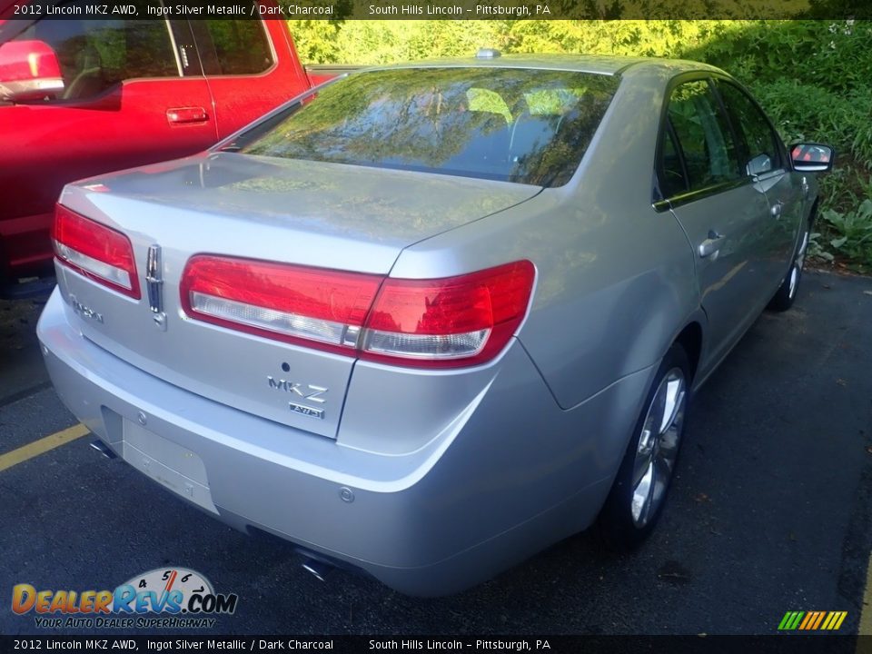 2012 Lincoln MKZ AWD Ingot Silver Metallic / Dark Charcoal Photo #4