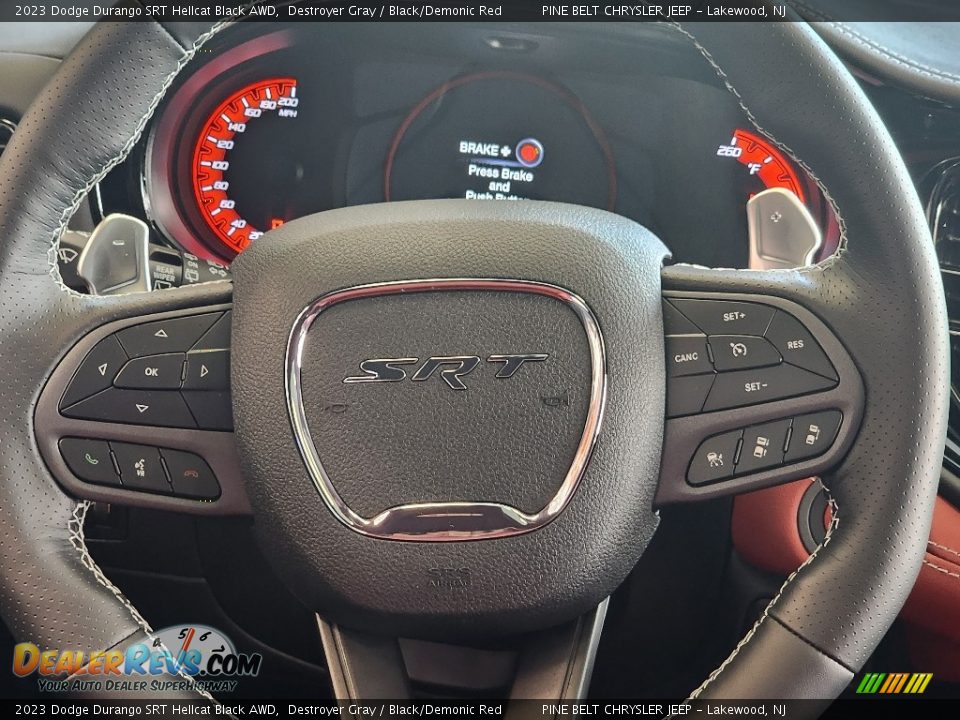 2023 Dodge Durango SRT Hellcat Black AWD Steering Wheel Photo #15
