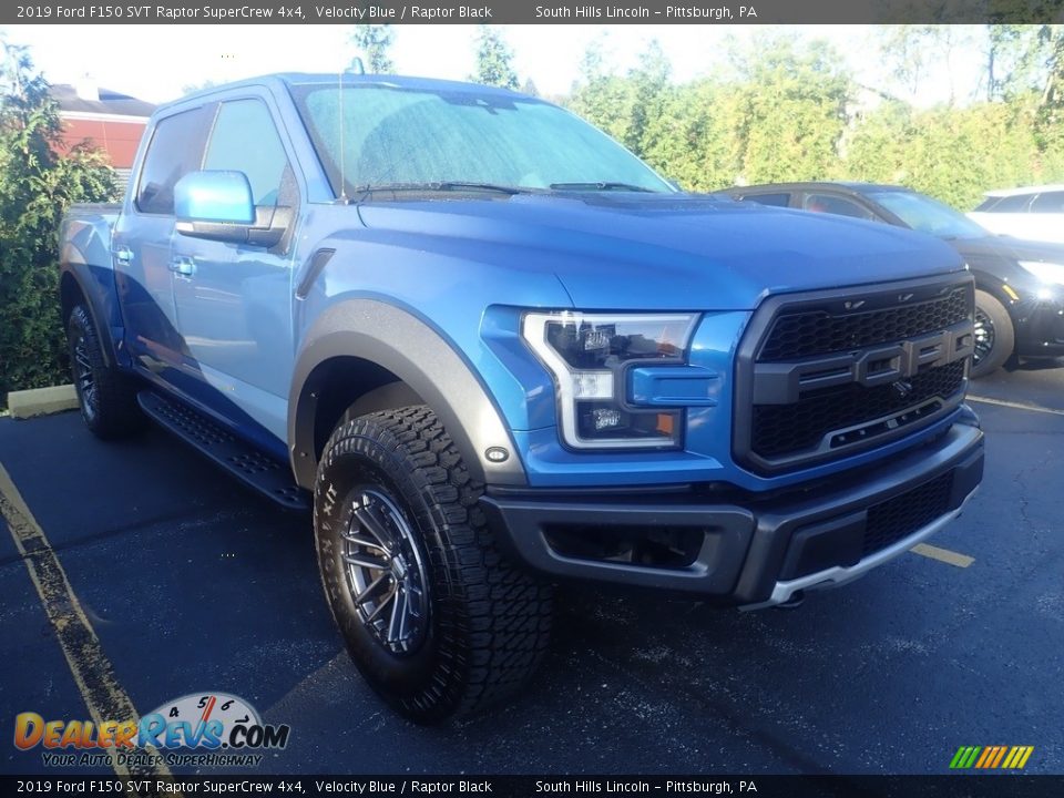 2019 Ford F150 SVT Raptor SuperCrew 4x4 Velocity Blue / Raptor Black Photo #4