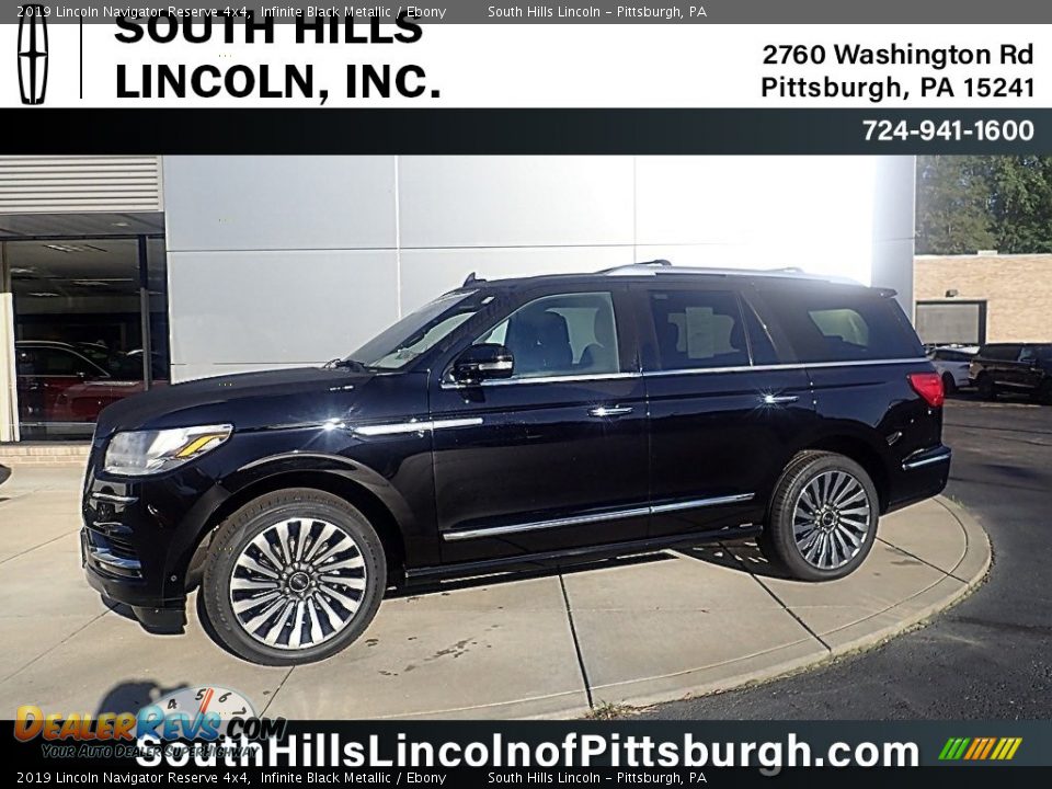 2019 Lincoln Navigator Reserve 4x4 Infinite Black Metallic / Ebony Photo #1