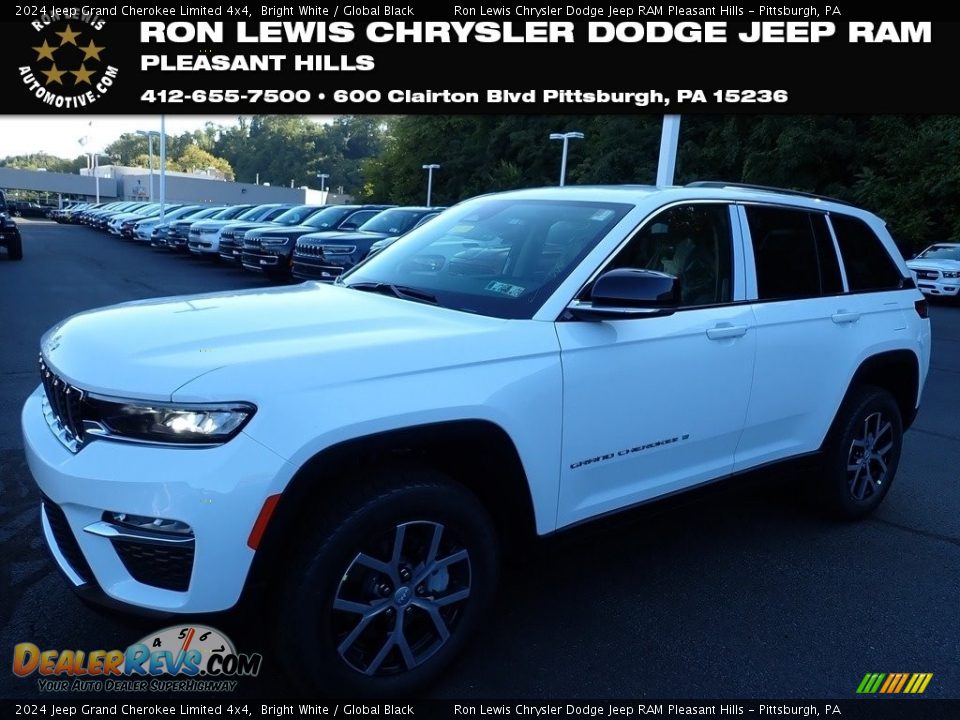 2024 Jeep Grand Cherokee Limited 4x4 Bright White / Global Black Photo #1