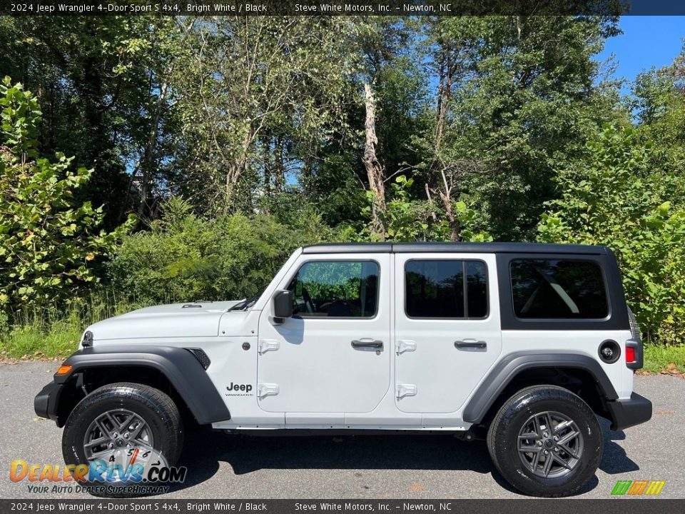 2024 Jeep Wrangler 4-Door Sport S 4x4 Bright White / Black Photo #1