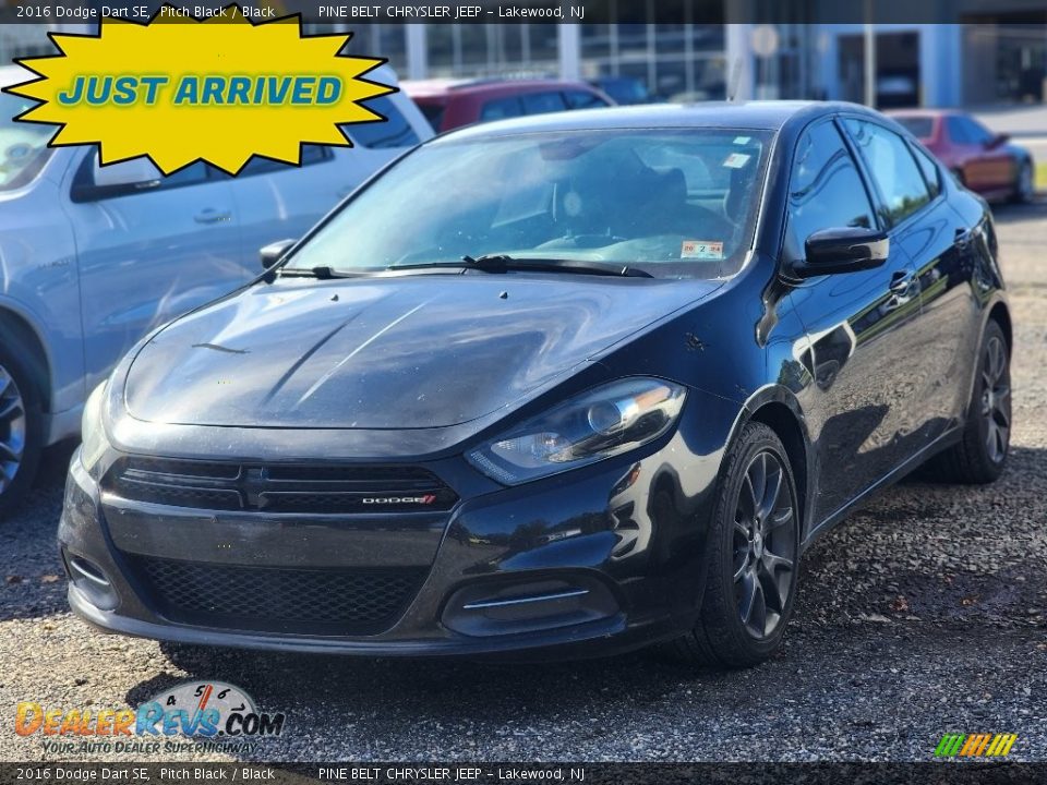 2016 Dodge Dart SE Pitch Black / Black Photo #1