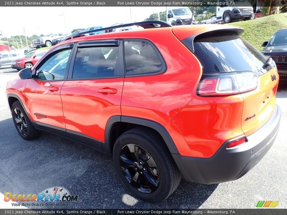 2021 Jeep Cherokee Altitude 4x4 Spitfire Orange / Black Photo #3