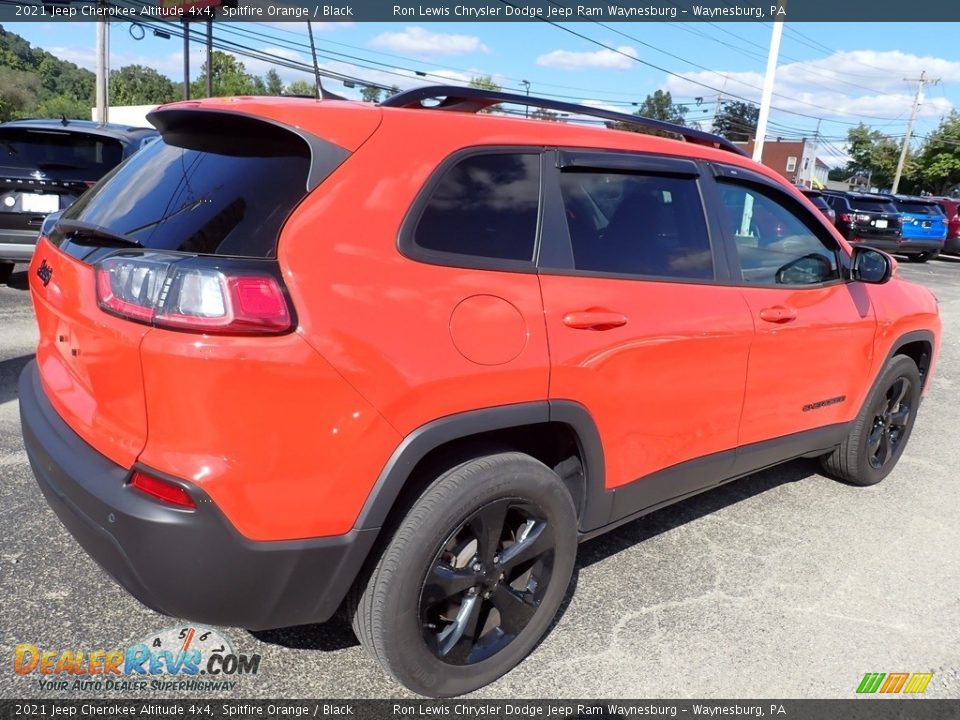 2021 Jeep Cherokee Altitude 4x4 Spitfire Orange / Black Photo #6