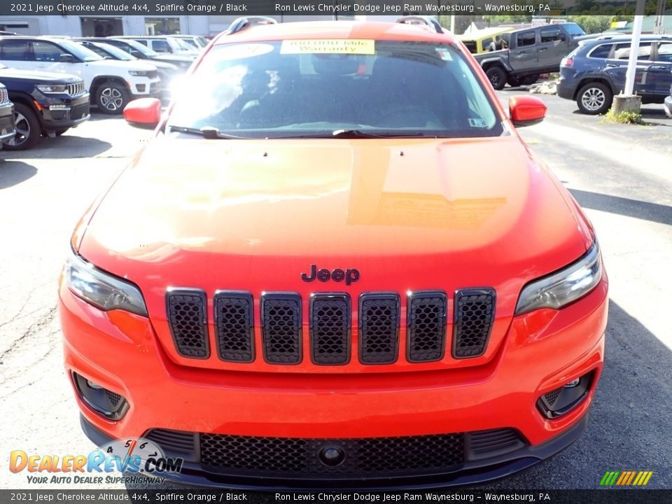 2021 Jeep Cherokee Altitude 4x4 Spitfire Orange / Black Photo #9