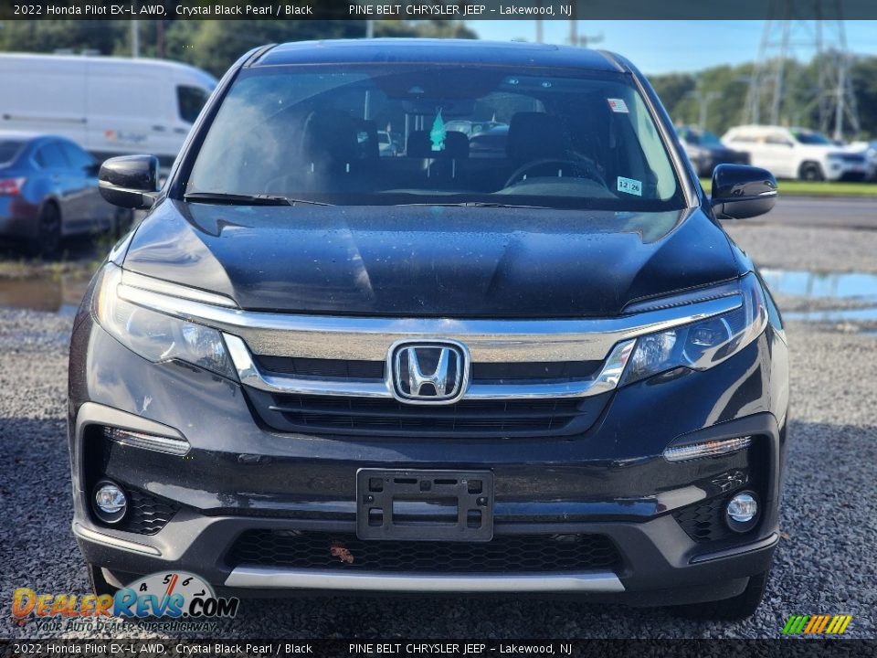 2022 Honda Pilot EX-L AWD Crystal Black Pearl / Black Photo #2