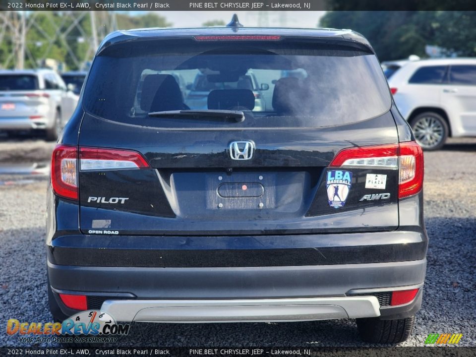 2022 Honda Pilot EX-L AWD Crystal Black Pearl / Black Photo #4