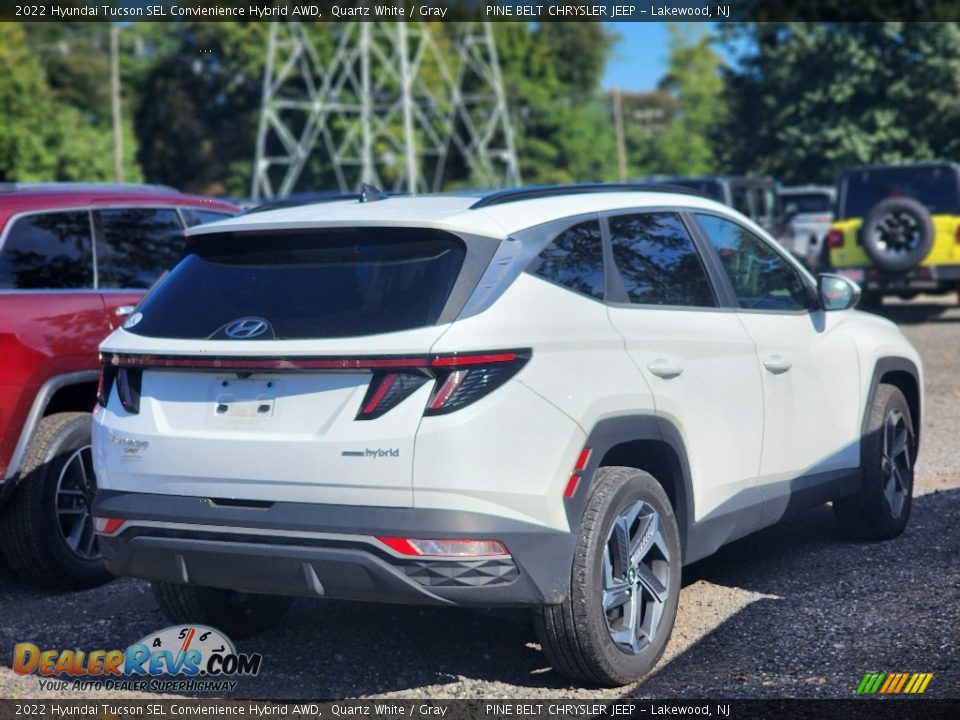 2022 Hyundai Tucson SEL Convienience Hybrid AWD Quartz White / Gray Photo #3