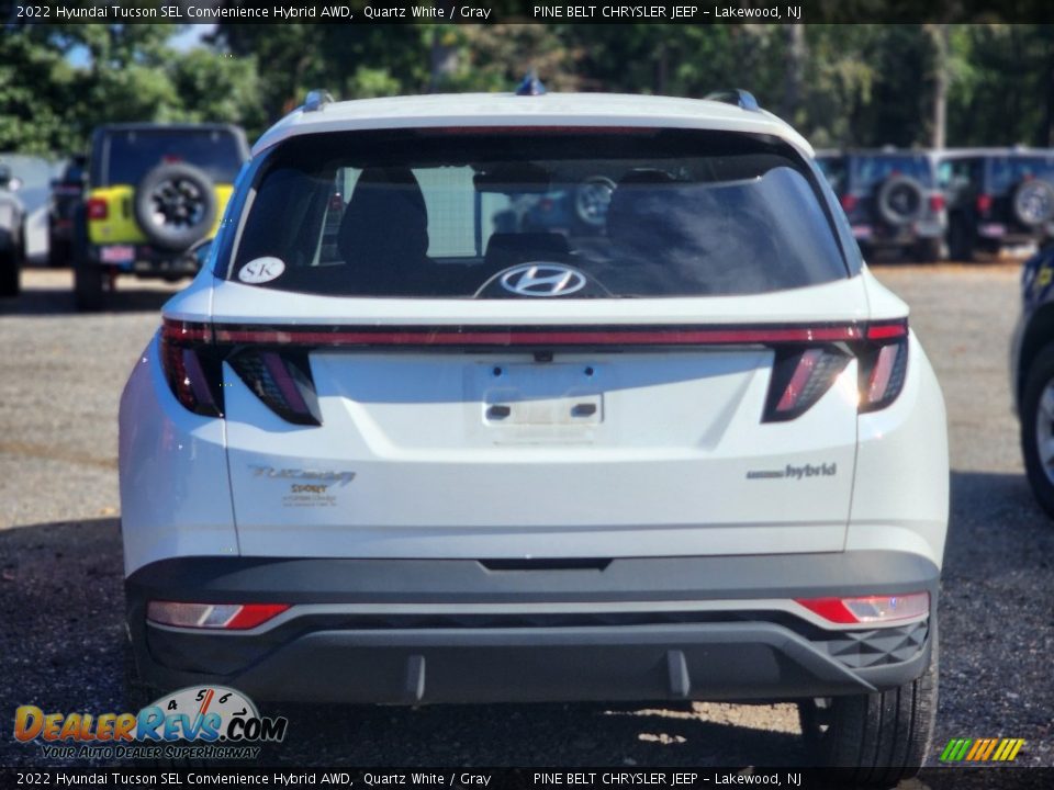 2022 Hyundai Tucson SEL Convienience Hybrid AWD Quartz White / Gray Photo #4
