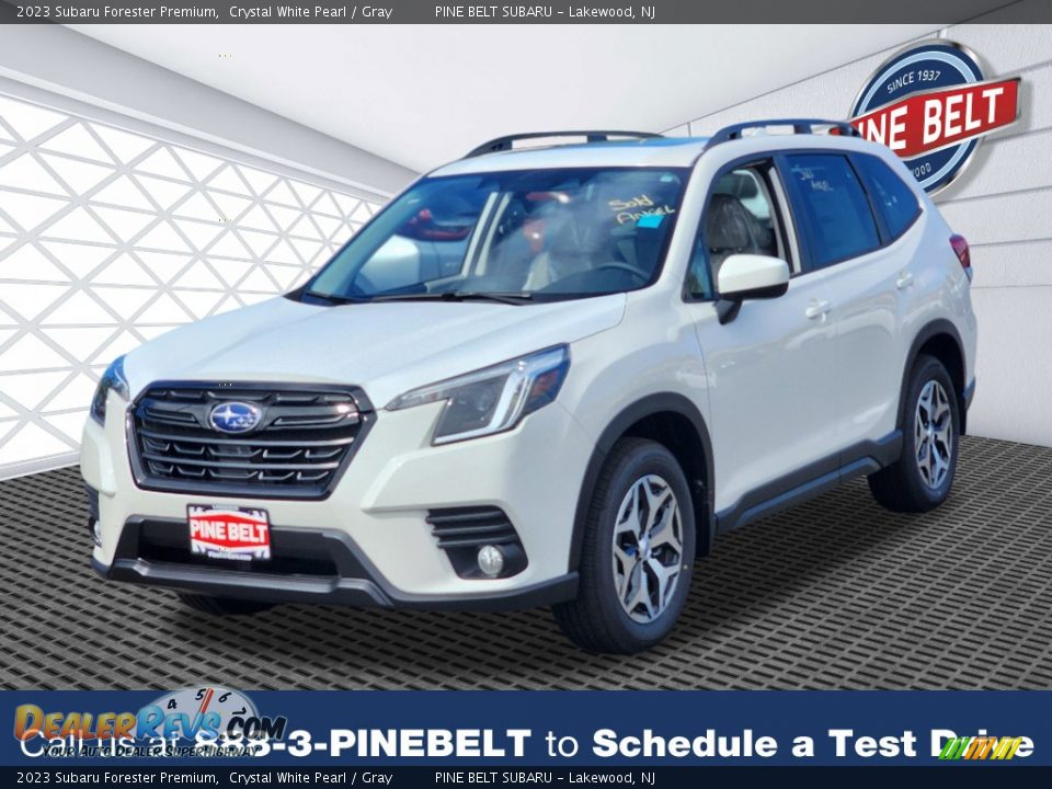 2023 Subaru Forester Premium Crystal White Pearl / Gray Photo #1