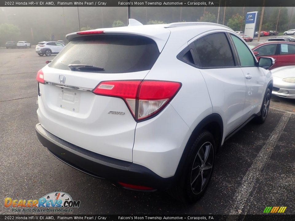 2022 Honda HR-V EX AWD Platinum White Pearl / Gray Photo #4