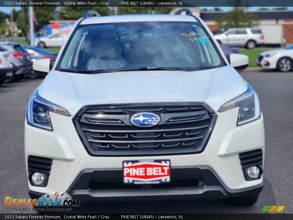 2023 Subaru Forester Premium Crystal White Pearl / Gray Photo #2