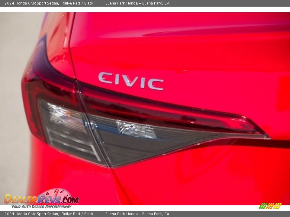 2024 Honda Civic Sport Sedan Rallye Red / Black Photo #6