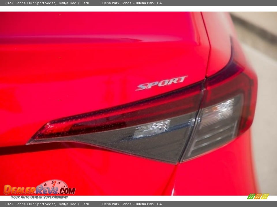 2024 Honda Civic Sport Sedan Rallye Red / Black Photo #7
