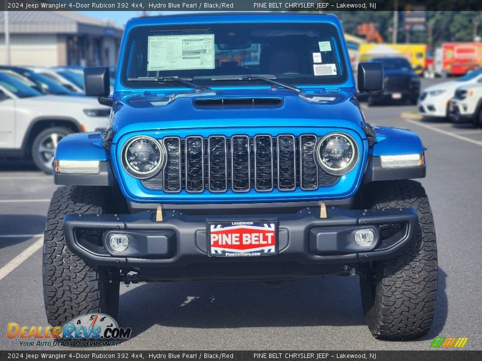 2024 Jeep Wrangler 4-Door Rubicon 392 4x4 Hydro Blue Pearl / Black/Red Photo #2