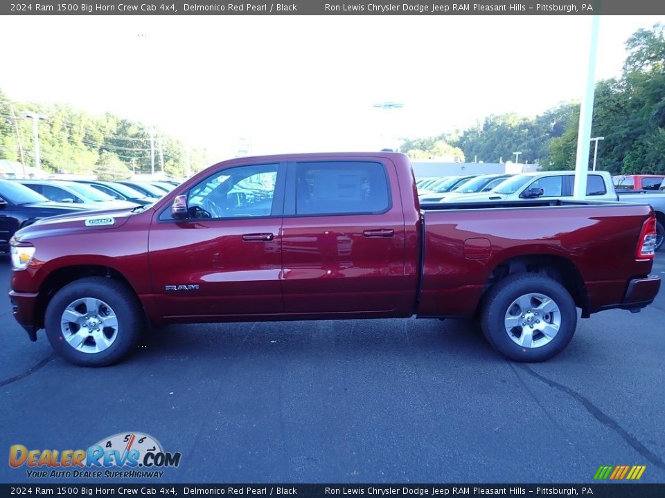 2024 Ram 1500 Big Horn Crew Cab 4x4 Delmonico Red Pearl / Black Photo #2