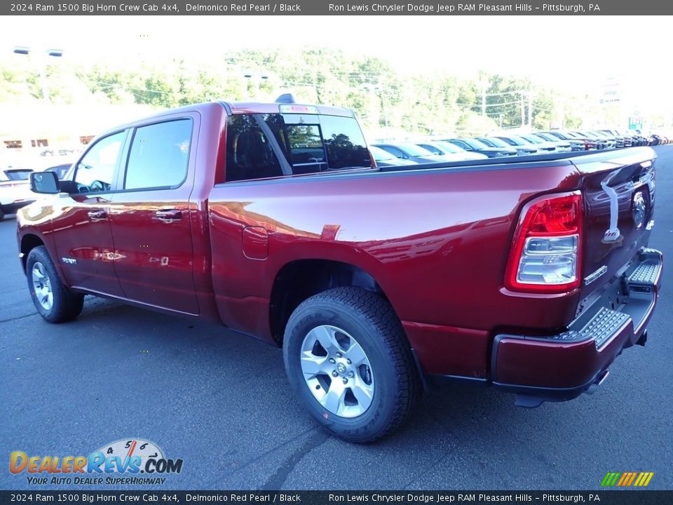 2024 Ram 1500 Big Horn Crew Cab 4x4 Delmonico Red Pearl / Black Photo #3