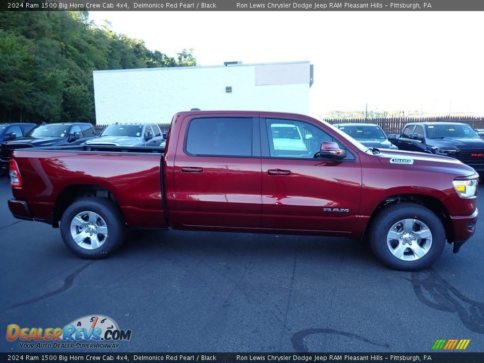 Delmonico Red Pearl 2024 Ram 1500 Big Horn Crew Cab 4x4 Photo #7