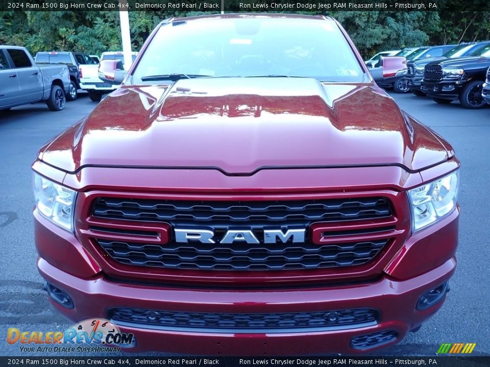 2024 Ram 1500 Big Horn Crew Cab 4x4 Delmonico Red Pearl / Black Photo #9
