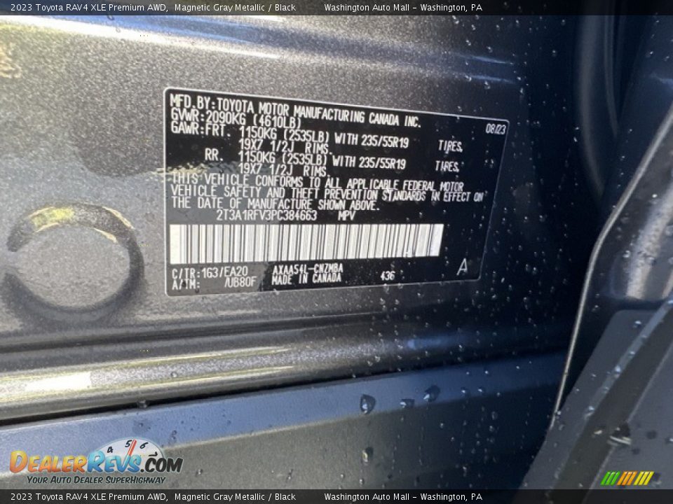 2023 Toyota RAV4 XLE Premium AWD Magnetic Gray Metallic / Black Photo #25