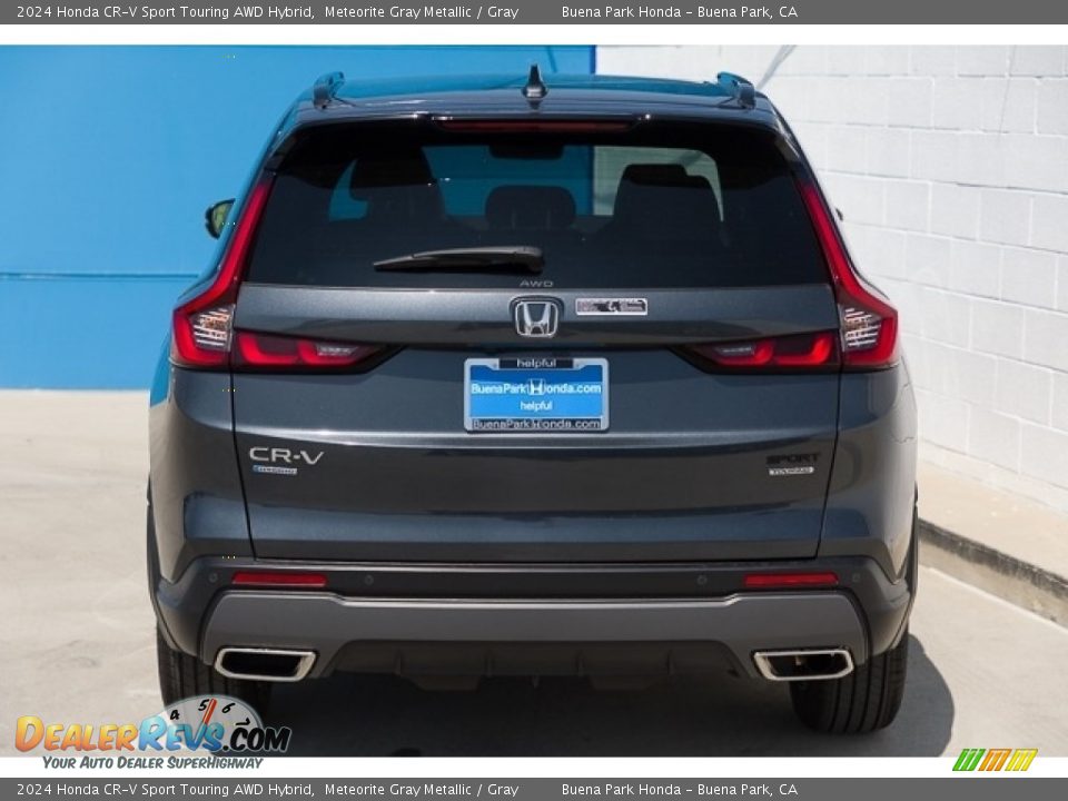 2024 Honda CR-V Sport Touring AWD Hybrid Meteorite Gray Metallic / Gray Photo #7