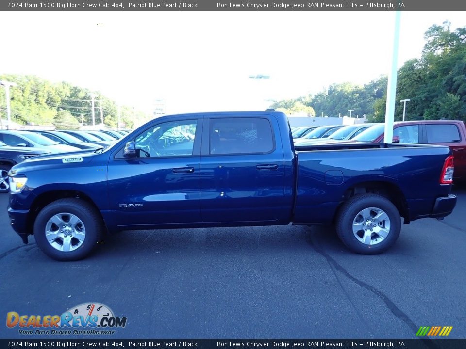 2024 Ram 1500 Big Horn Crew Cab 4x4 Patriot Blue Pearl / Black Photo #2