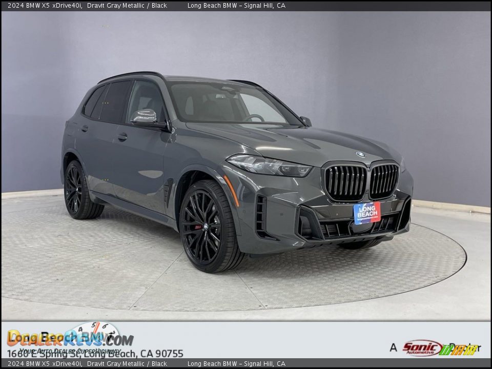 2024 BMW X5 xDrive40i Dravit Gray Metallic / Black Photo #1