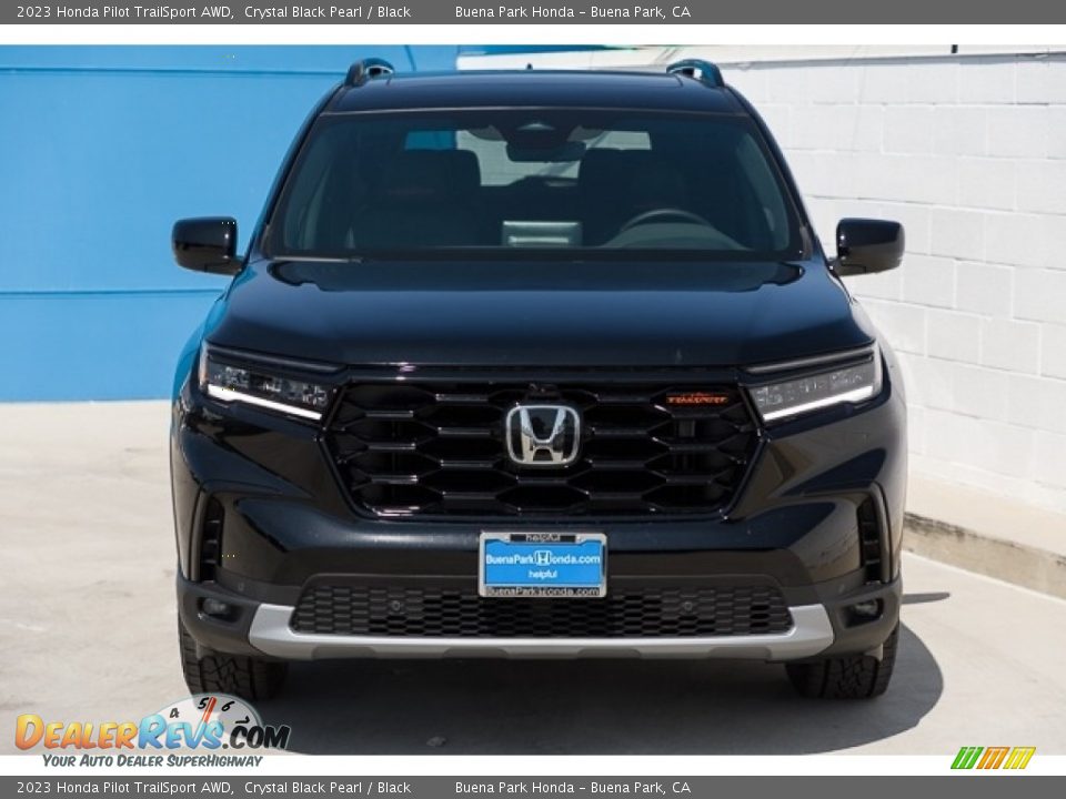 2023 Honda Pilot TrailSport AWD Crystal Black Pearl / Black Photo #3