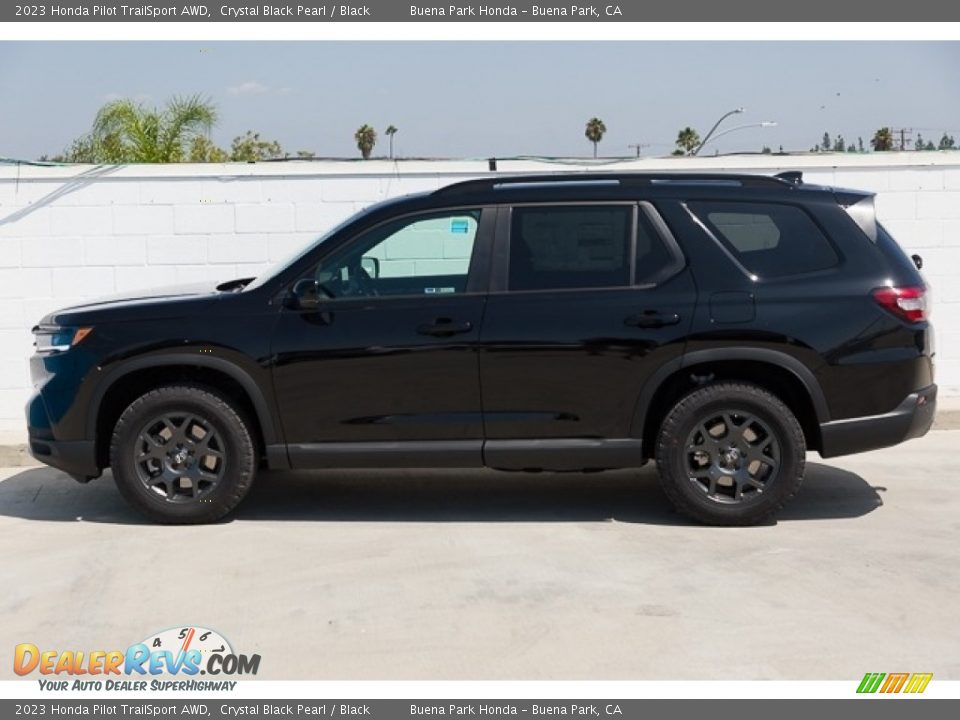 Crystal Black Pearl 2023 Honda Pilot TrailSport AWD Photo #4