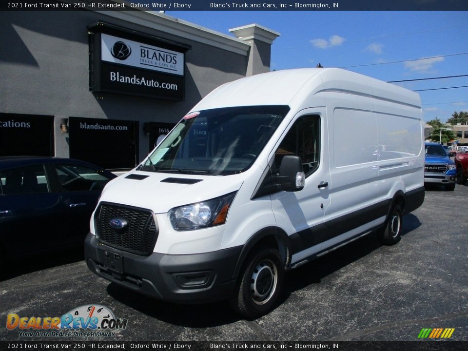 2021 Ford Transit Van 250 HR Extended Oxford White / Ebony Photo #2