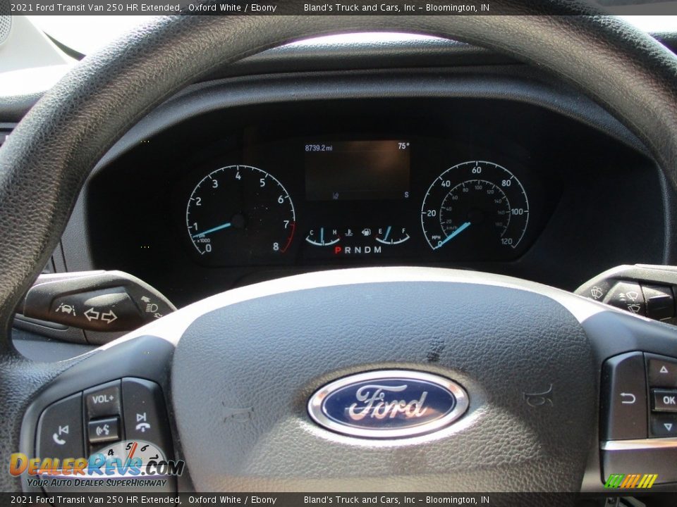 2021 Ford Transit Van 250 HR Extended Oxford White / Ebony Photo #9
