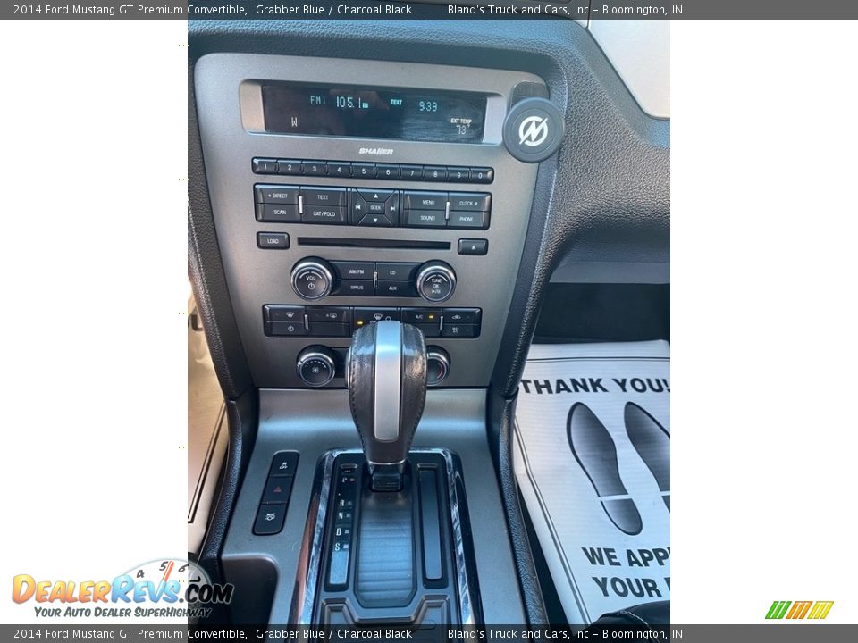 2014 Ford Mustang GT Premium Convertible Grabber Blue / Charcoal Black Photo #20