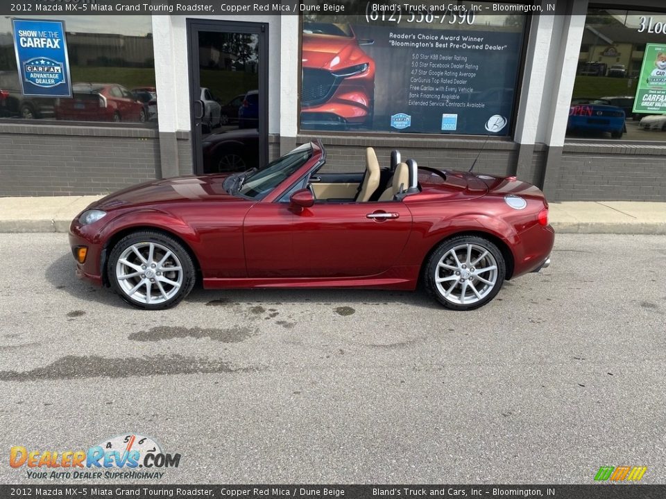 2012 Mazda MX-5 Miata Grand Touring Roadster Copper Red Mica / Dune Beige Photo #1