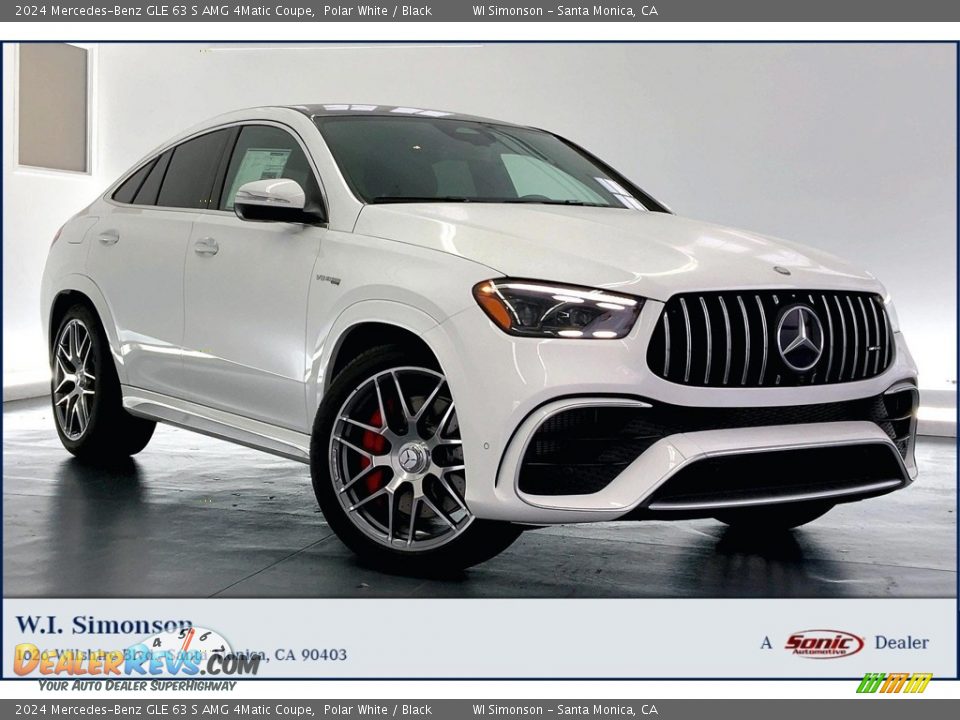 2024 Mercedes-Benz GLE 63 S AMG 4Matic Coupe Polar White / Black Photo #1