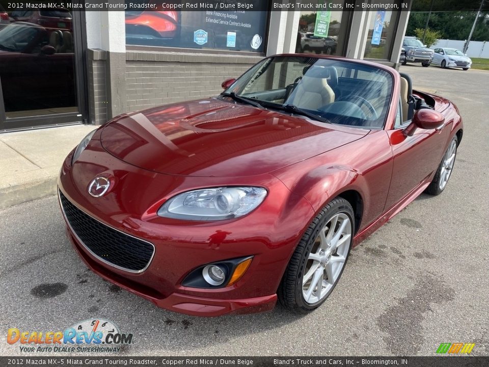 2012 Mazda MX-5 Miata Grand Touring Roadster Copper Red Mica / Dune Beige Photo #2