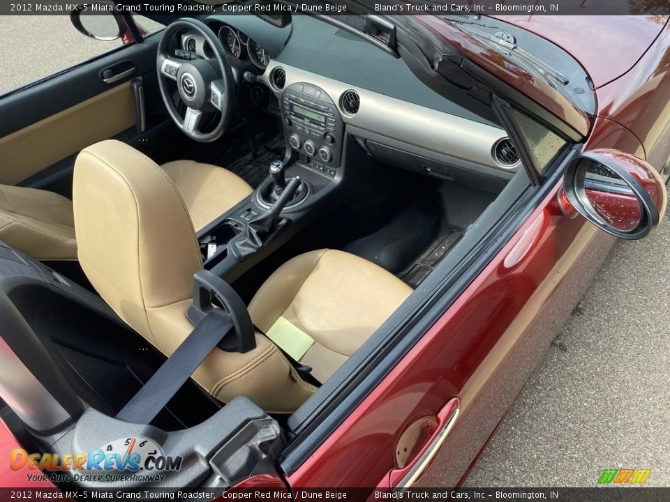 2012 Mazda MX-5 Miata Grand Touring Roadster Copper Red Mica / Dune Beige Photo #7