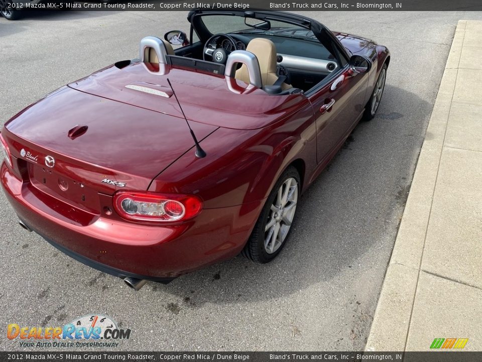 2012 Mazda MX-5 Miata Grand Touring Roadster Copper Red Mica / Dune Beige Photo #10