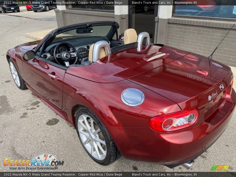 2012 Mazda MX-5 Miata Grand Touring Roadster Copper Red Mica / Dune Beige Photo #11