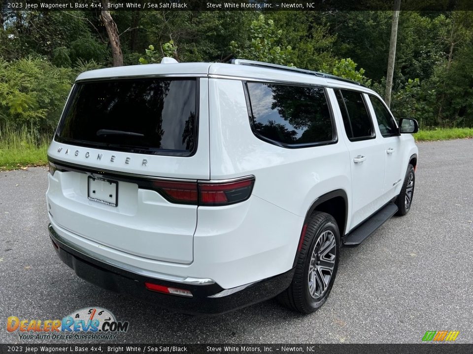 2023 Jeep Wagoneer L Base 4x4 Bright White / Sea Salt/Black Photo #6