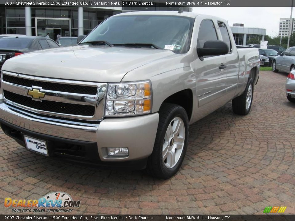 2007 Chevrolet Silverado 1500 Extended Cab Silver Birch Metallic / Dark Charcoal Photo #3